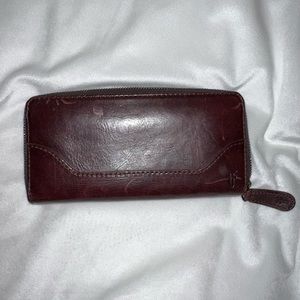 Frye zip wallet